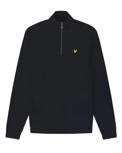 Produktbild: Lyle & Scott Premium Troyer Herren – 100% Baumwolle | Half Zip Sweatshirt mit Basic Design | XS-XXL