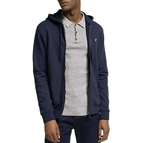 Produktbild: Lyle & Scott Sweatjacke für Herren – 100% Baumwolle | Basic Design und Premium Qualität | XS-XXL