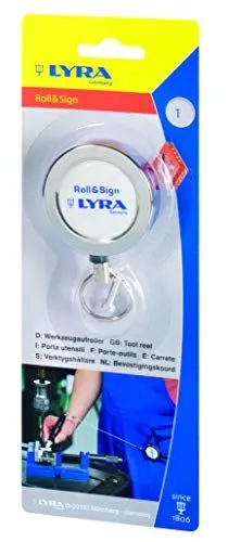 Produktbild: Lyra Werkzeughalter roll&Sign, Marker, Werkzeughalterung mit Stahlseil, Werkzeug-JoJo, 120 cm lang – 7608001