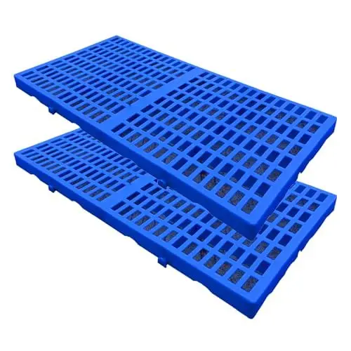 Produktbild: LYXXW Leichte Kunststoffpalette Zur Lagerung, Atmungsaktives HDPE-Gitterpolster, Lüftungsgitter für Artikelregale, wasserdichte Bodenmatte für Garagen Supermärkte,2 Pcs