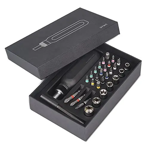 Produktbild: LZHDZQD Magnetischer Schraubendreher Set Schraubenzieher mit bits Magnetisch Bits Professionelle Wartungswerkzeuge Set Multifunktionsschraubendreher (37 in 1 ratsche sets)