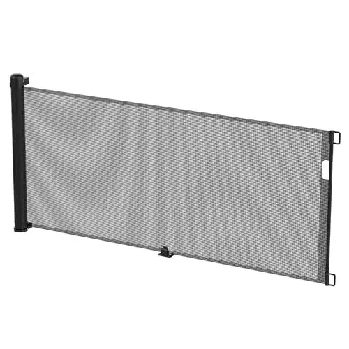 Produktbild: LZQ Türschutzgitter Treppenschutzgitter Roll für Babys und Haustiere, 0-300cm, 87 cm Hoch Baby Absperrgitter, Geeignet für Treppen/Türen/Innen & Außen, Schwarz