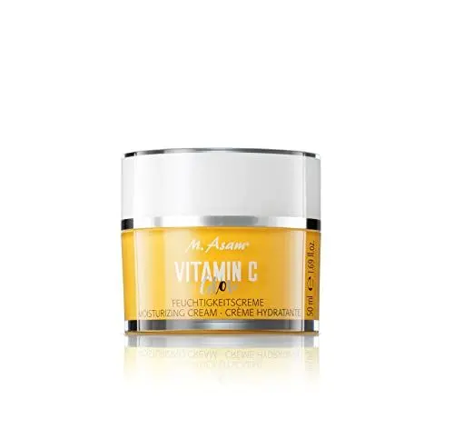 Produktbild: M. Asam Vitamin C Glow Feuchtigskeitscreme (50ml) – 24h Gesichtscreme mit Vitamin C Goldkomplex & Kurkuma, für strahlend Frische Haut, Feuchtigkeitscreme für intensive Feuchtigkeit & Glow