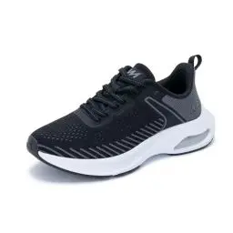 Produktbild: M MAGPER Laufschuhe Damen Air Sportschuhe mit Dämpfung Turnschuhe Atmungsaktiv Schuhe rutschfest Fitnessschuhe Schwarz Grau Size 38 EU