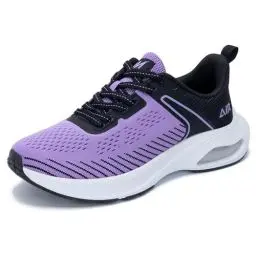 Produktbild: M MAGPER Laufschuhe Damen Air Sportschuhe mit Dämpfung Turnschuhe Atmungsaktiv Schuhe rutschfest Fitnessschuhe Schwarz Violett Size 38 EU