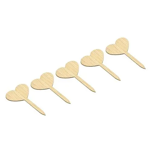 Produktbild: M METERXITY 20Pack Bambus Pflanze Etikett - Herz Form Garten Pfähle Topf Markierung Anbringen Außen/Garten