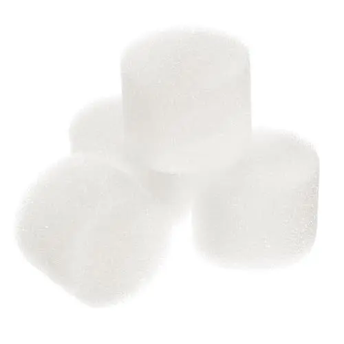 Produktbild: M METERXITY 50er Pack Hydroponische Schwämme - Wachstumsmedium Zylindrischer Schwamm für den Anbau von Gemüse und Blumen zu Hause, (1 Zoll, Weiß)