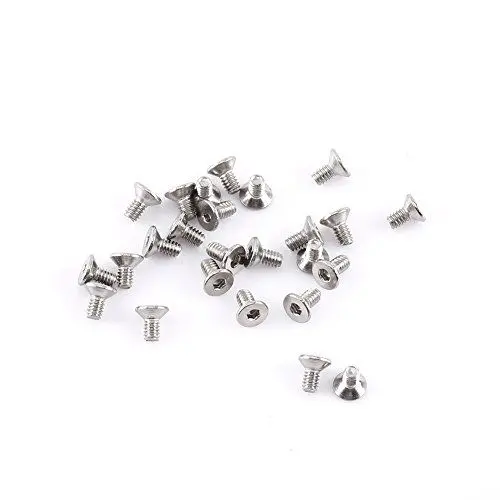 Produktbild: m2 schrauben,M2 Senkkopfschrauben,Schrauben M2 Senkkopf,M2 Schrauben,M2 Rvs M2 Hex Vis M2 250 Stück M2 Innensechskantschrauben Bolzen Mit Sechskantmuttern Sortiment A2 Edelstahlkappenkopf (C: Flacher