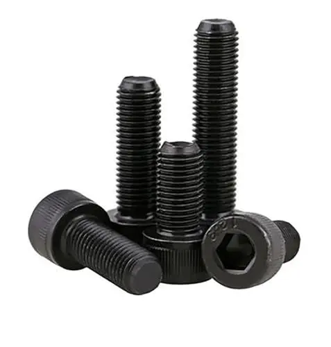 Produktbild: M6-M10 Schwarze Innensechskantschrauben mit Innensechskant, Feingewinde, Kohlenstoffstahl der Güteklasse 12.9, Steigung 0,75/1,0/1,25 mm(M6x0.75x10(5pcs))