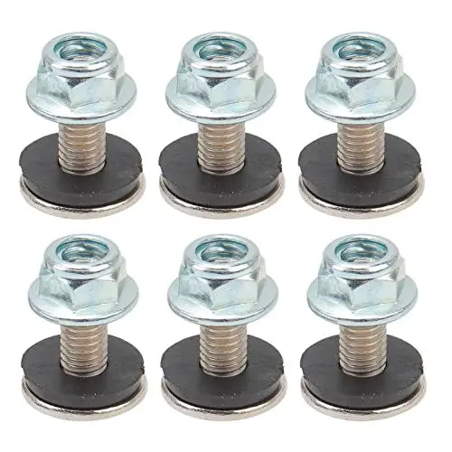 Produktbild: M6-Unterlegscheiben-Mutter-Schraubensatz, 16-Set Kotflügelbolzen-Unterlegscheiben-Mutter-Schraubensatz M6-Gewindebefestigungssatz für 50cc 70cc 90cc 110cc 125cc ATV Quad 4 Wheeler