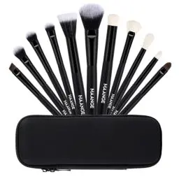Produktbild: MAANGE Pinselset Makeup, 11-teilig, hochwertige synthetische Make Up Pinsel für Concealer, Gesichtspuder, Rouge, Lidschatten, Make-up-Pinsel-Set Mit Tasche