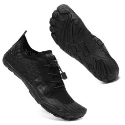 Produktbild: Mabove Herren Damen Barfussschuhe Badeschuhe Strandschuhe Schwimmschuhe Wasserschuhe Aquaschuhe für Wassersport Outdoor Fitnessschuhe Trekking(Neu Schwarz S6,43 EU)
