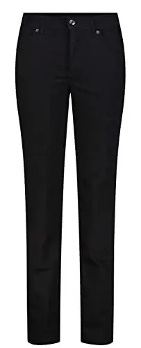 Produktbild: MAC Damen Straight Leg Jeanshose Melanie, Schwarz (Black- black D999), W40/L32