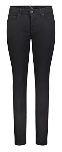 Produktbild: MAC Jeans Damen Dream Skinny Slim Jeans, Schwarz (Black D999), 44W / 32L