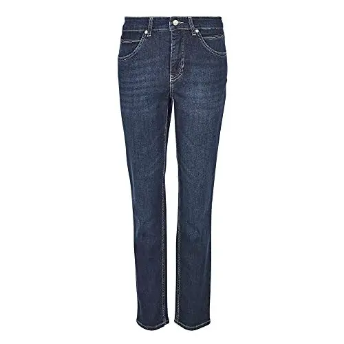 Produktbild: MAC Jeans Damen Melanie Straight Jeans, Blau (Dark Blue D845), W42/L32