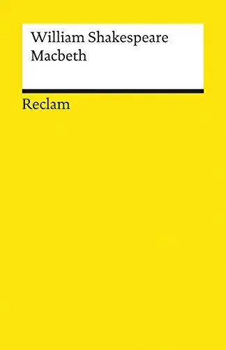Produktbild: Macbeth: Shakespeare, William – Literaturklassiker·· deutsche Übersetzung – 17