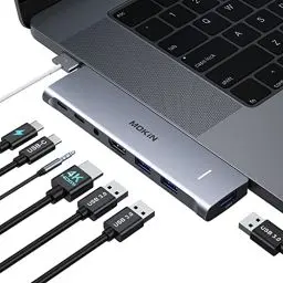Produktbild: MacBook Air Adapter, USB C Adapter für MacBook Pro/Air M1 M2 2022 2021 13