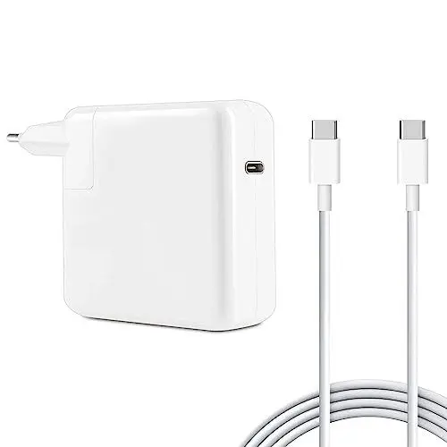 Produktbild: MacBook Pro Ladegerät,67W ladekabel MacBook USB C Mac Ladegerät für MacBook Pro 16, 15, 14, 13 Zoll 2021, 2020, 2019, 2018, MacBook Air 2020, 2019, 2018, iPad Pro, mit 6.5ft USB C zu C Ladekabel