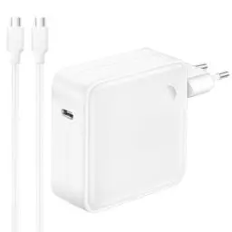 Produktbild: MacBook Pro Ladegerät,96W USB C Netzteil mit MacBook Pro 16,15,14,13 Zoll,Mac Book Air 13 Zoll,iPad Pro 12,9/11 Zoll,HP,Lenovo,und mehr mit 1.8M USB C auf C Ladekabel