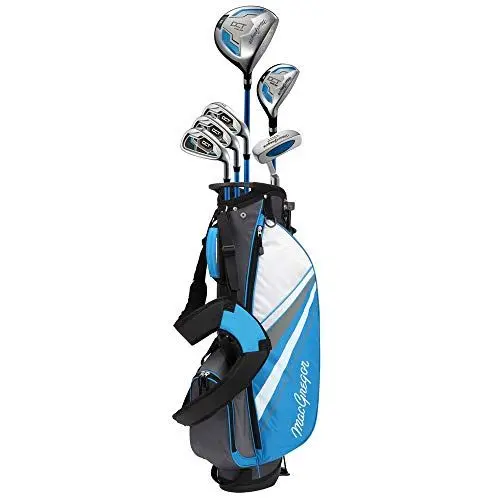 Produktbild: MACGREGOR Boys DCT3000 Junior Kids Childrens Package Set with Golf Club Carry Bag Golfschlägersets, hellblau/weiß, 9-12 Jahre