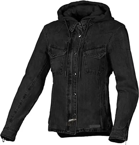 Produktbild: Macna Inland Damen Motorrad Textiljacke, schwarz, L