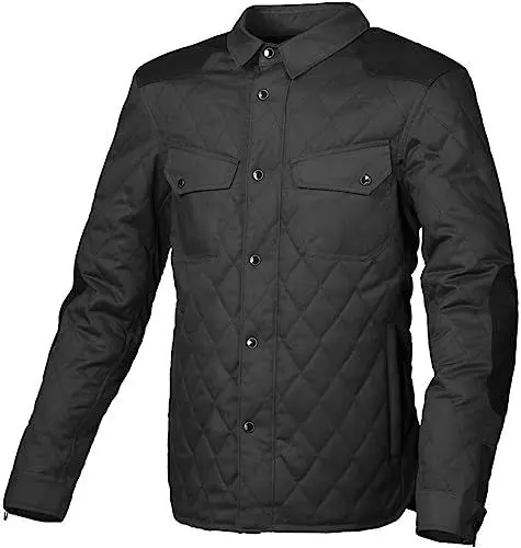 Produktbild: Macna Unisex Inland Gesteppte Motorradjacke aus Textil Jacke, Schwarz, L