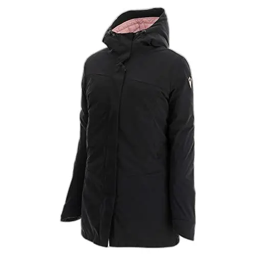 Produktbild: Macron Damen Athleisure FCB Soria Waterproof Padded Hoody Blk/Powder Pnk Woman Parka, Schwarz, S