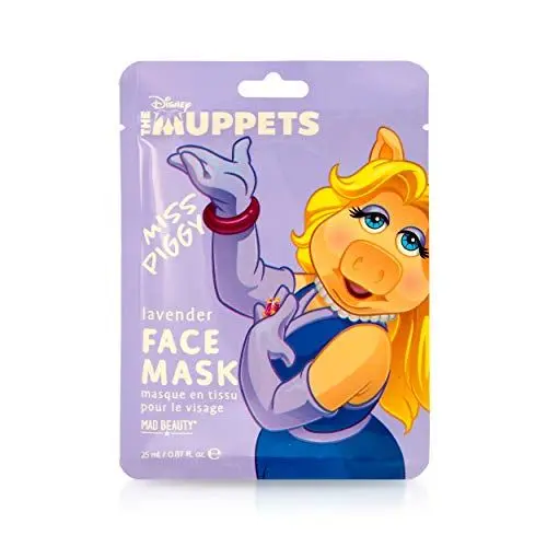 Produktbild: MAD Beauty Disney Muppet Gesichtsmaske Miss Piggy - feuchtigkeitsspendende & entspannende Tuchmaske für gepflegte Haut und einen schönen Teint mit Lavendel- Extrakt