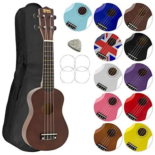 Produktbild: Mad About SU8-DW Sopran-Ukulele in Dunklem Holz mit einer GRATIS Gigbag, Pick und Ersatzsaiten - großartig für Schulen und Anfänger