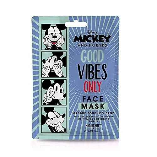 Produktbild: Mad Beauty Disney Gesichtsmaske Mickey Mouse von Mickey & Friends - feuchtigkeitsspendende & beruhigende Tuchmaske