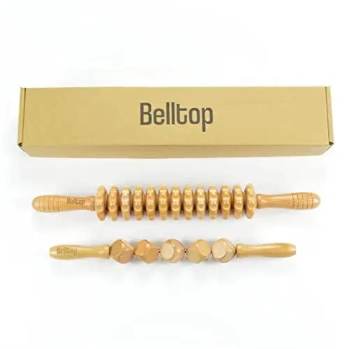 Produktbild: Maderotherapie. Accessories Anti Cellulite Massagegerät. Massageroller mit Griff 2er-Pack Anti-Cellulite-Massagen zum Abnehmen: Gesicht und Körper - Belltop