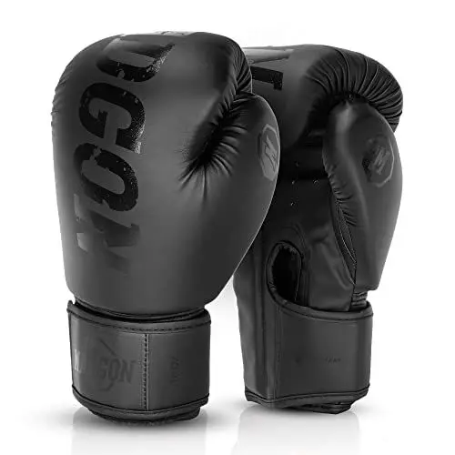 Produktbild: MADGON Premium Boxhandschuhe aus bestem Material für Lange Haltbarkeit, Männer und Frauen Kickboxhandschuhe für Kampfsport, MMA, Sparring, Muay Thai und Boxen 10 12 14 16 oz inkl Beutel