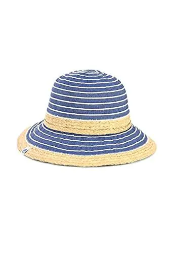 Produktbild: MADSea Damen Beach Hat Sommerhut Sonnenhut Stroh Hut Partyhut Strandhut, Farbe:dunkelblau
