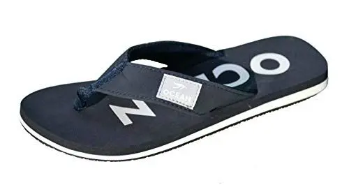 Produktbild: MADSea Damen Herren Unisex Zehenstegpantolette Ocean Zehentrenner Sandale FlipFlops, dunkelblau/weiß, 45 EU