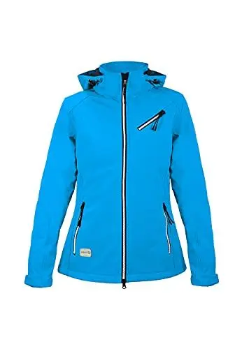 Produktbild: MADSea Damen Softshelljacke Funktionsjacke, Farbe:blau, Größe:50