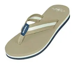 Produktbild: MADSea Damen Zehenstegpantolette Summertime High Zehentrenner beige Multi, Größe:37 EU