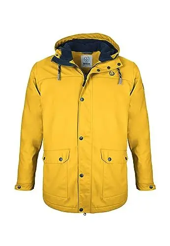 Produktbild: MADSea Herren Regenjacke Friesennerz warm mit Fleece gefüttert, Größe:XL, Farbe:gelb