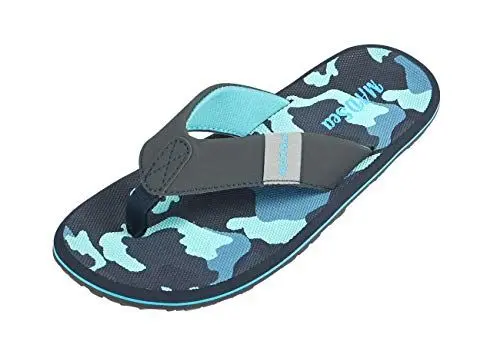 Produktbild: MADSea Herren Zehenstegpantolette Beach Man | Flip Flop Zehentrenner Thong Sandale | Sommer Strand Camouflage, Farbe:blau/camouflage, Größe:43 EU