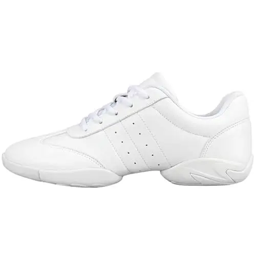 Produktbild: Mädchen Cheerleading Schuhe Geteilte Sohle Cheerleading Schuhe Wettbewerb Tennis Sneakers Atmungsaktiv Super Light White Cheer Schuhe für Frauen Sport Training Tennis Sneakers Weiß 39