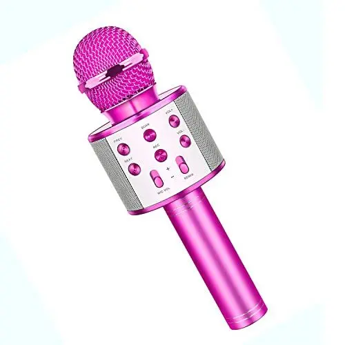 Produktbild: Mädchen Geschenke 3-12 Jahre, Mikrofon Karaoke Geschenke für Mädchen 5-10 Jahre Spielzeug Mädchen Kinderspielzeug, Drahtloses Mikrofon Kinder Weihnachten Geschenke für Mädchen