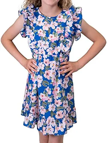 Produktbild: Mädchen Kinder Freizeit Kleid 30384 Blau 116