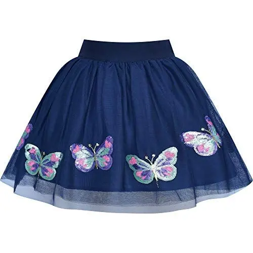 Produktbild: Mädchen Rock Schmetterling Gestickt Tutu Tanzen Gr. 116-122