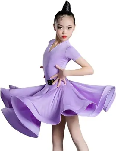 Produktbild: Mädchen-Latein-Kleider, Tanz-Ballsaal-Tanzkleid, Tangorock, Standard-Salsa-Tanzwettbewerb, Party-Kleider, Tanzpraxis-Kostüme(A1,130)