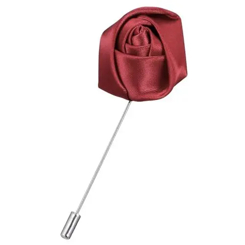 Produktbild: VALICLUD Handgemachte Rose Boutonniere Revers Pin Brosche Für Anzug Männer Revers
