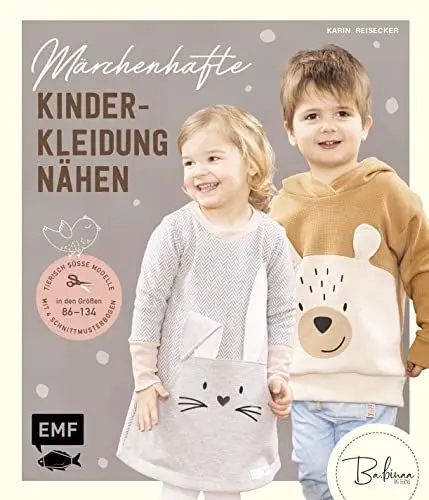 Produktbild: Märchenhafte Kinderkleidung nähen: Tierisch süße Modelle in den Größen 86–134 – Mit 4 Schnittmusterbogen