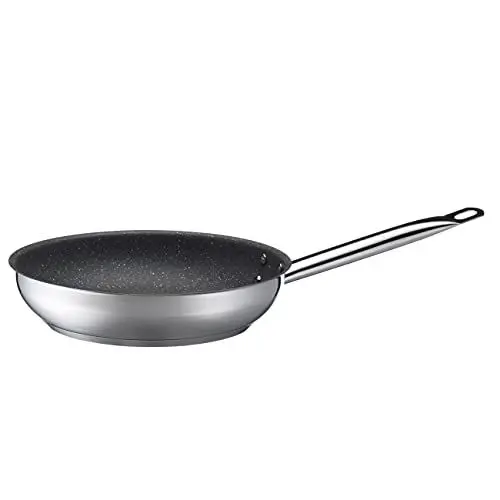 Produktbild: Mäser 931985 Professional, Beschichtete Bratpfanne 20 cm in Gastronomie-Qualiät, robuste Pfanne mit hochwertiger Granitec Antihaft Versiegelung, geeignet für Induktion, Edelstahl