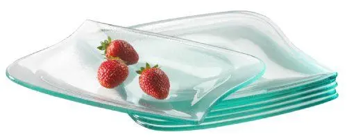 Produktbild: Mäser, Serie La Musica, Dessertteller aus Glas, Serviergeschirr im 6er-Set