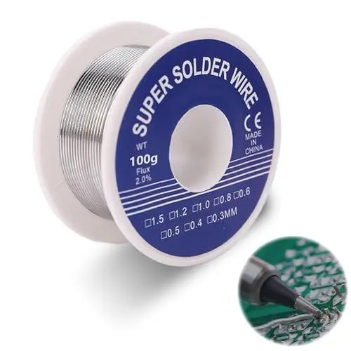Produktbild: MAEXUS 1.0mm 100g lötzinn,lötzinn mit flussmittel,Lötdraht für Heimwerken,Lötzinn mit Kolophonium Kern,Lötdraht,Für die Lötreparatur elektronischer Schaltkreiskomponenten und die DIY-Erstellung