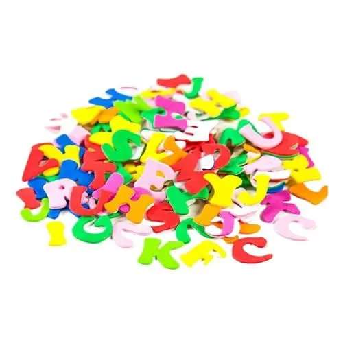 Produktbild: MAEXUS Buchstaben Aufkleber, 390er Moosgummi Buchstaben Selbstklebend, Buchstaben Zum Aufkleben, Bunt Klebebuchstaben Sticker Buchstaben für Schultüte Basteln