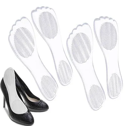 Produktbild: MAEXUS® Einlegesohlen Damen Geleinlagen, 2 Paar Fersensporn Einlagen Schuheinlagen Gel Transparente Einlagen für Fußschmerzlinderung High Heels Damen